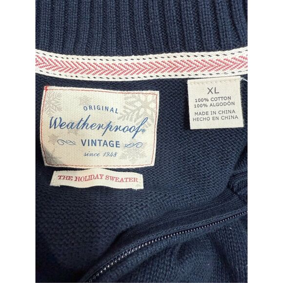 Men’s Sweater sz XL Weatherproof 1/4 Zip Pullover NEW #F900 - Picture 6 of 6
